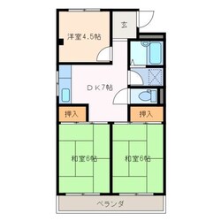 ヴェルジェ東町の物件間取画像